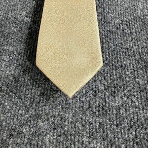 Express Solid Champagne/Gold Necktie — Men's Classic